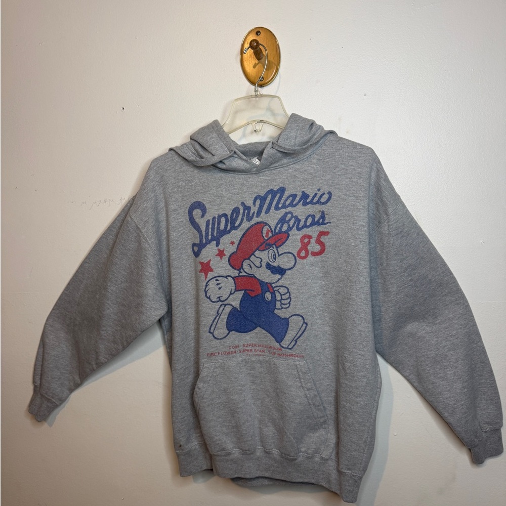 Nintendo Super Mario Gray Hoodie